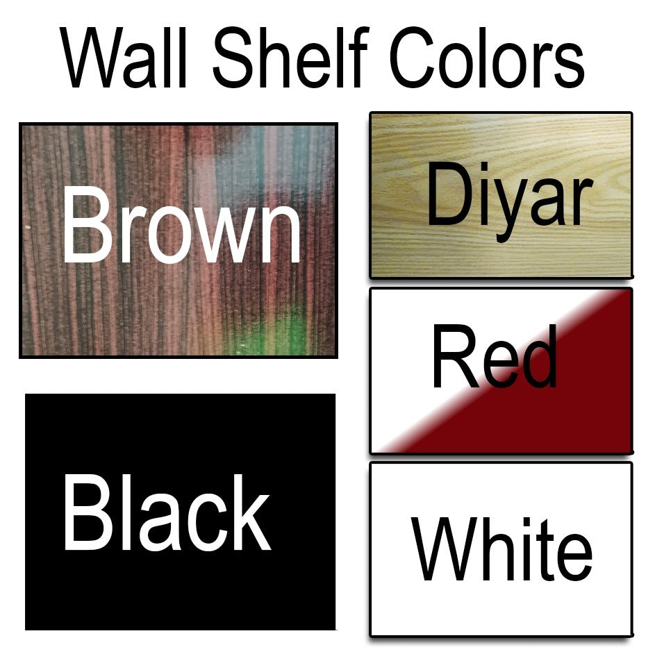 Wood Wall Shelf – Elegant Decorative Display Shelf for Home & Living
